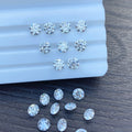 Round  4.0mm - 10.0mm Factory Wholesale Price Jewelry Synthetic Loose Gemstone White D Color Vvs Moissanite  Diamond