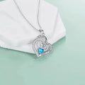 New Design Sterling Silver 925 Jewellery Zircon Heart Engraved Always My Sister Heart Pendant Necklace