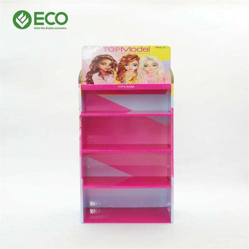 Merchandise Supermarket Garment Displays Modern Foldable Eco-friendly Paper Display Stand
