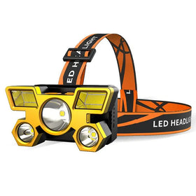 Cheap Price Headlamp 18650 Rechargeable Battery Head Light 5 LED Strong Brightness Head Lamp for Outdoor Fishing Camping