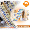 Bonedry Custom 3D Holographic Security Sticker Anti-Counterfeit Hologram Label for Cosmetic Perfume Skincare Packaging