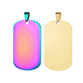 Metal Stainless Steel Custom Dog Tag Blanks