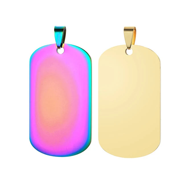 Metal Stainless Steel Custom Dog Tag Blanks