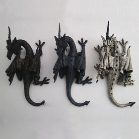 New Resin Dragon Ornaments MAB94 Looking Back Flying Dragon Gargoyles Sculpture Garden Home Decoration