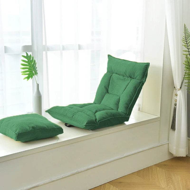 Customized Design Ergonomic Bed Folding Comfortable Adjustable Angles Cotton and Linen Easy Sofa Relax Foldable Lazy Chair MegaBDM
