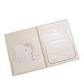 Classic Gatefold Custom Color Invitation Wedding Cards Silver Bronzing Match RSVP Cards