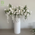 Spring Planting Hanging White Artificial Flower Runner Wall Mounted Flower for Shop Window Flower Decoration Wedding Decoration