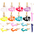 Enamel Eternity Allah/Islamic Letter Words Allah Charm Necklace PendantBeach Holiday Bracelet Jewelry Components Supplies M90