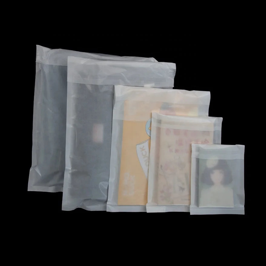Custom Eco Friendly Glassine Bags Glassine Paper Envelopes Paper Bags Semi Transparent Paper Bags