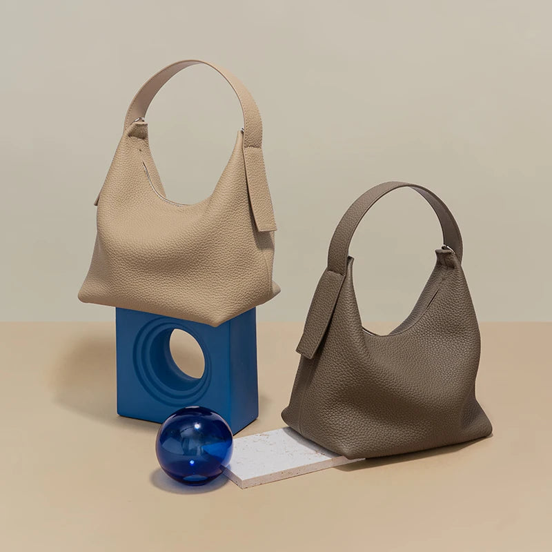 Women Tote Bag Single Shoulder  Fashion Crossbody Shopping Bag Head Layer Cowhide Handbag Casual Leather Bag