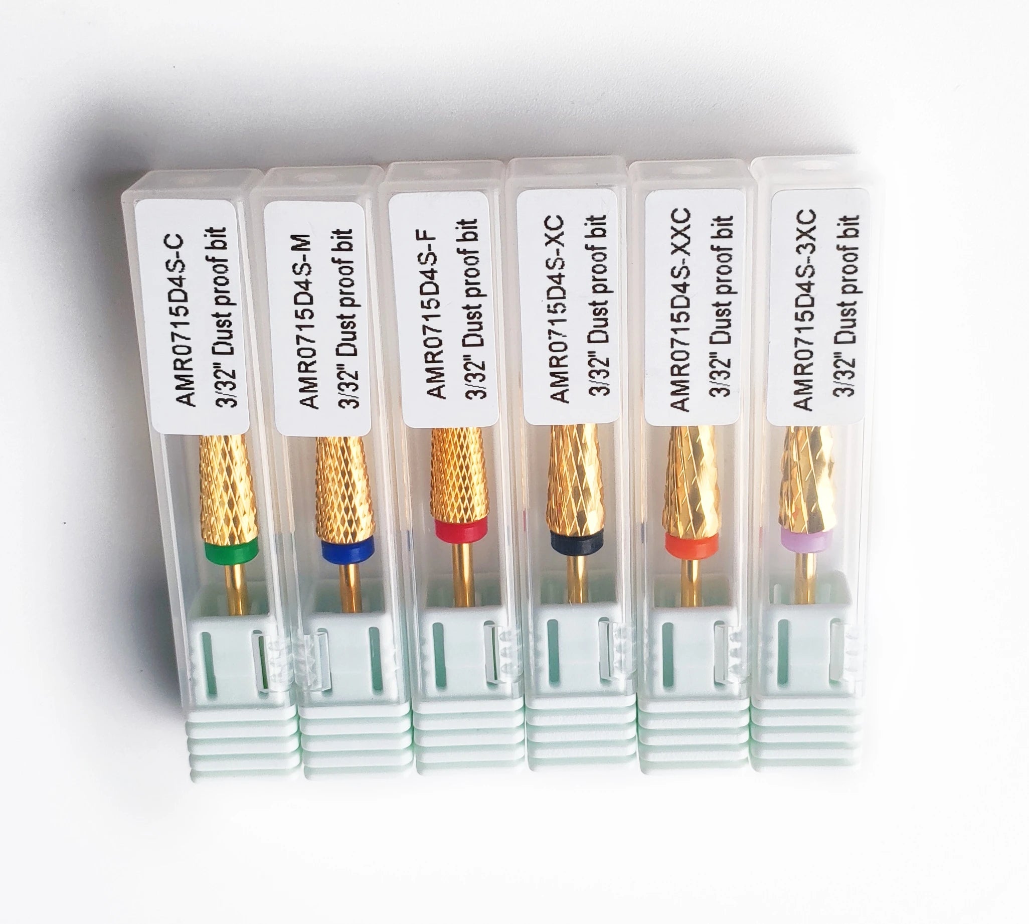 Dust Proof Barrel Bits Gilded Professional Tungsten Carbide Efficient Nail Drill Bit Professional Remove Gel Carbide Nail Bit