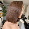 Honey Brown Short bob Wig Top Quality Straight Raw Brazilian bob Hair Wigs for Black Women bob