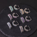W0383 Abiding Solid 925 Sterling Silver Luxurious Natural Semi-precious Gemstone Earrings New Women Wholesale Earrings