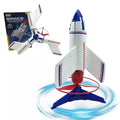Outdoor Toy Electric Rocket Launcher Motorized Air Rocket Powered Auto Return Rocket for Kids