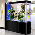 YuYI Aquarium Living Room Large Fish Tank Bottom Filter Sustainable Intelligent Screen Ultra White Glass 500L-1000L Modern