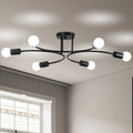 Metal E26 Bulbs Chandelier Ceiling Lights for Home Living Room Decor LED Ceiling Lamp