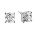 925 Sterling Silver Classic Stud Earrings 6mm Cushion Cut Cubic Zirconia for Wedding or Gift
