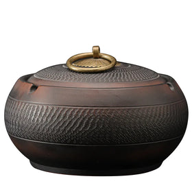 Jianshui Purple Pottery Ashtray Creative Large Living Room with Lid Prevent Fly Ash Ceramic Ashtray