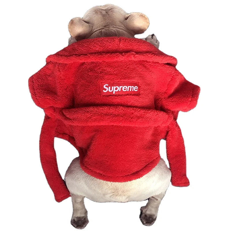 Designer Dog Clothes Luxury Pet Clothes Soft Dog Pajamas Winter Dog Designer Clothes