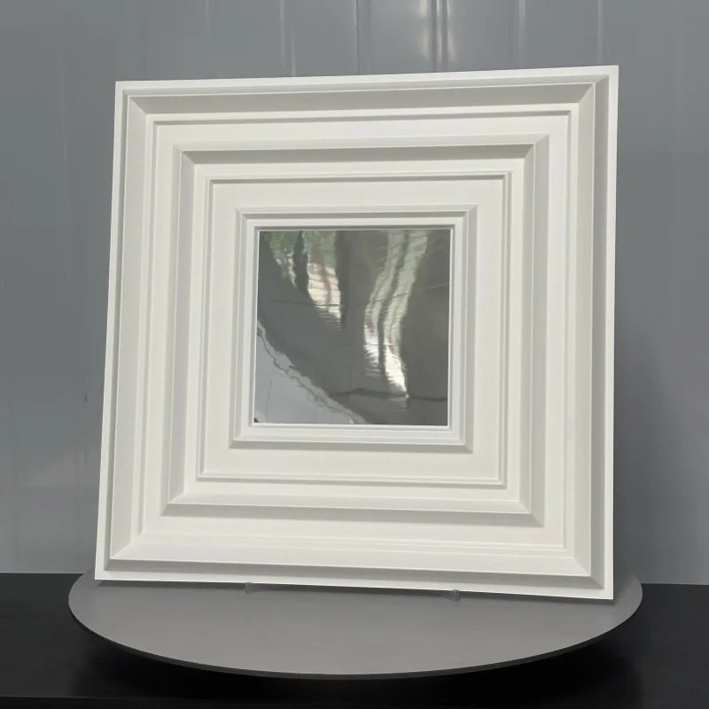 New Design Interior Decoration 3d Wall Panel Wall Tiles With Mirror for Sale Waterproof and Flame Retardant 3D Geometric 5 Years