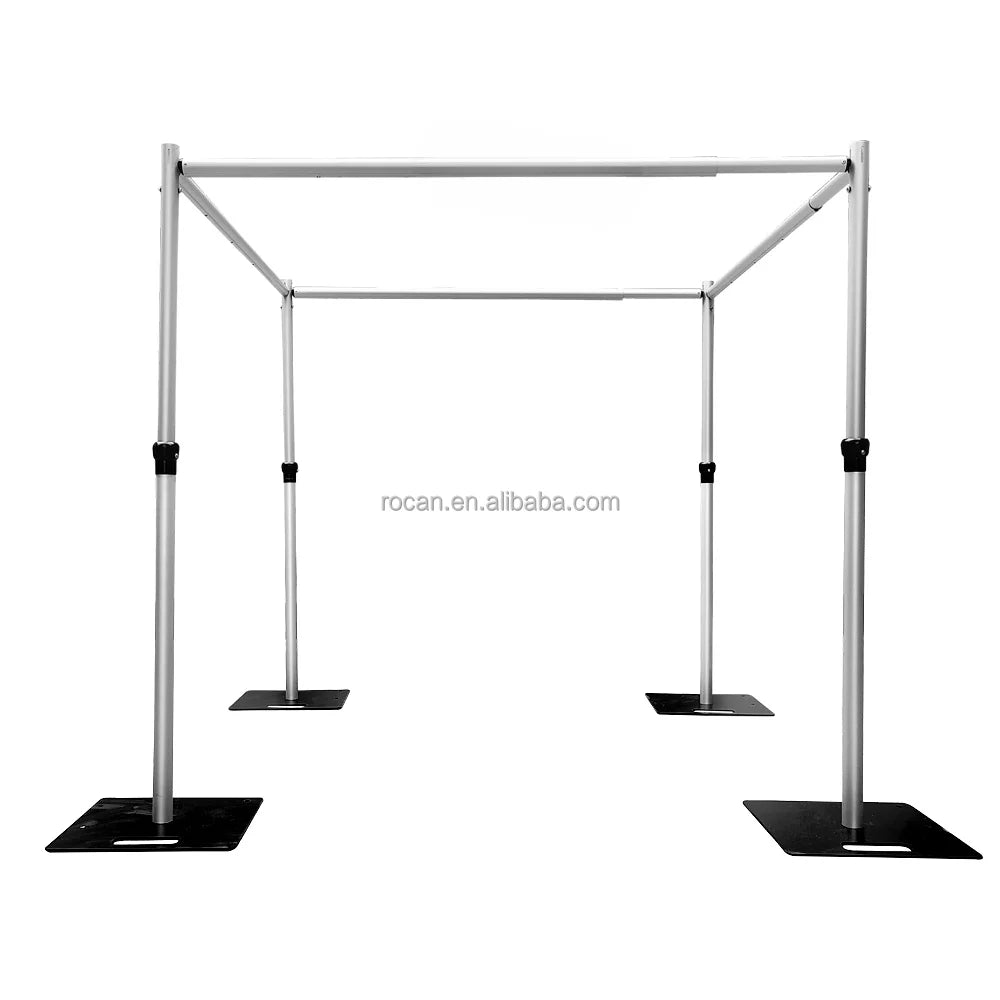 Square Chuppah Backdrop Chuppah Stand Pipe and Drape System Drape Stand for Wedding Party