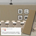 Tiange Apartment Wall Decorative Slotted Wood Mdf Polyester Pet Wood Absorbing Slatted Wooden Wall Acoustic Panels