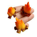Simulation Mini Resin Fire Cabochon Flatback Craft for Scrapbook Earring Key Chain Pendant Accessories