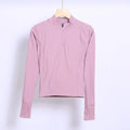 Pink Equestrian Long Sleeves Shirt Women Horse Riding Base Layer Racing Show Shirt Quick Dry Equestrian Clothing Women