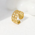Beimai OEM Double Chain Simple Stainless Steel Ring