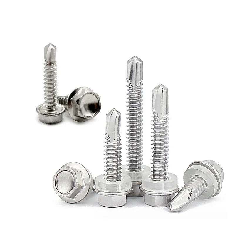 Stainless Steel 316 Tapping Brocante Din7504 Hex Head Self Drilling Screws