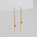 6cm 9cm 12cm Real 925 Sterling Silver Earrings Jewellery Findings Line Box Chain Thread Ear Stud for Diy Earrings Accessories