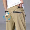 Summer Sports Pants Men's Commuting Speed Dry Pants Straight Leg Elastic Windproof Assault Pants Outdoor Casual Loose Pants