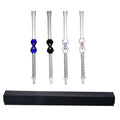 Glass Hookah Smoking Tube with Free Shape Long Mouthpiece for Russian Accessories Durable Metal Hose for Shisha Accessories