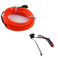 Factory Price 3 Meters DC12V EL Wire Neon Light Car Flexible Twinkle Glow Rope Tube with Sewing Edge Waterproof Auto LED String