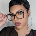 Lucky Cat Eye Computer Retro Glasses Spring Leg Eyeglasses Anti Blue Light Glasses TR90 Optical Square Eyewear Frames
