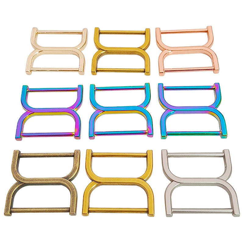Wholesale Bags D Buckles 1 Inch 25 mm Webbing Adjustable Double D Ring for Leather Strap