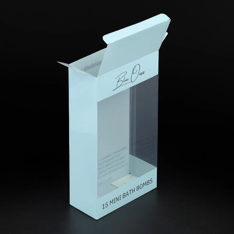 Beauty Skin Care Bath Bomb Packaging Box PET Plastic Boxes Transparent PVC Packaging Box