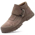 Industrial Safety Shoe Men Construction Protective Security Work Shoe Safe Toe Steel Toe Cow Leather Mesh