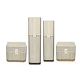 30g 50g 15ml 30ml 60ml 100ml Luxury Gold Cream Lotion Serum Plastic Skincare Jar and Bottle Set