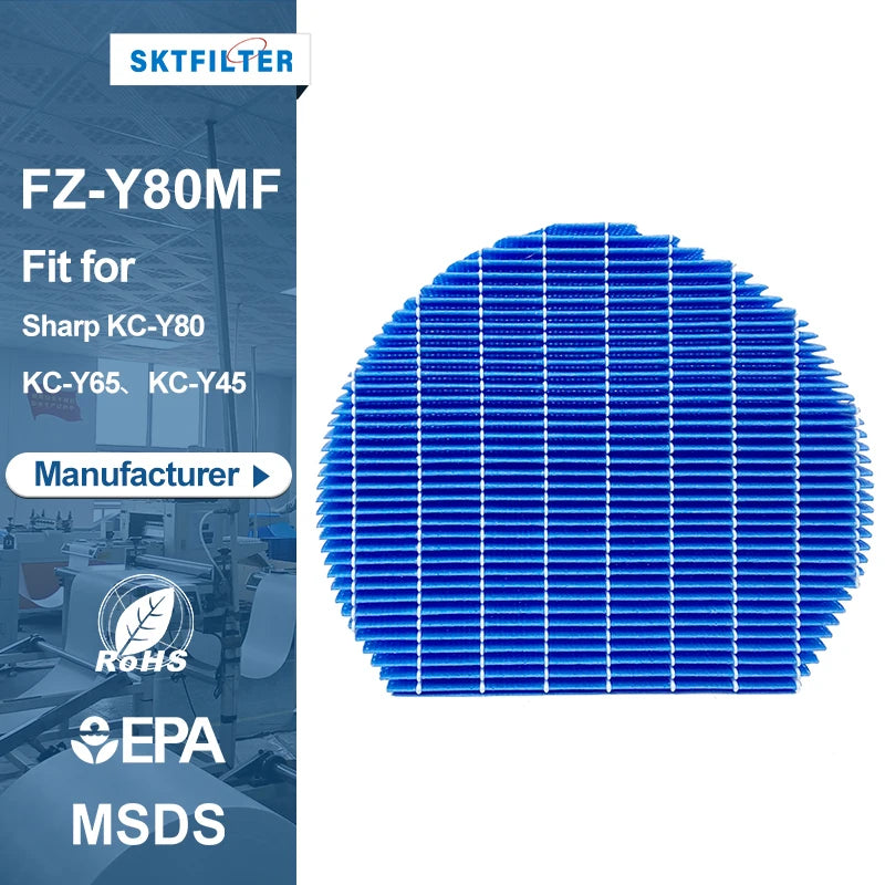 FZ-Y80MF Humidifier Wick Filter Replacement for KC-Y80 Eco-Friendly & Durable 3-6 Months Service Life