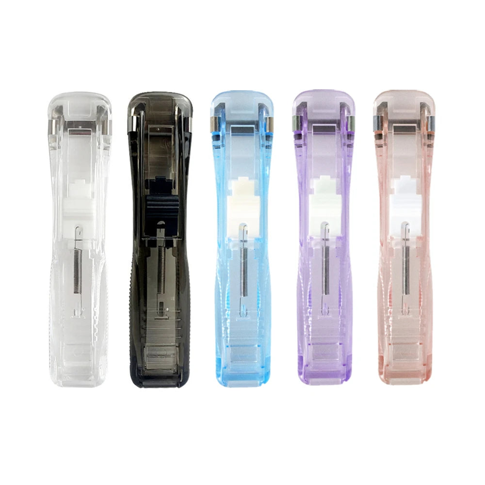 New Push Clip Binders Stapler Staple Remover Binder Clips Push Clamp Paper Clips Office Supplies Set Desktop Stapler Clamps Set