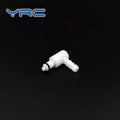 YRC 1/4" Elbow Male POM Tubing Barb Smooth Surface Quick Disconnect Coupling for Air up to 120psi -40~100
