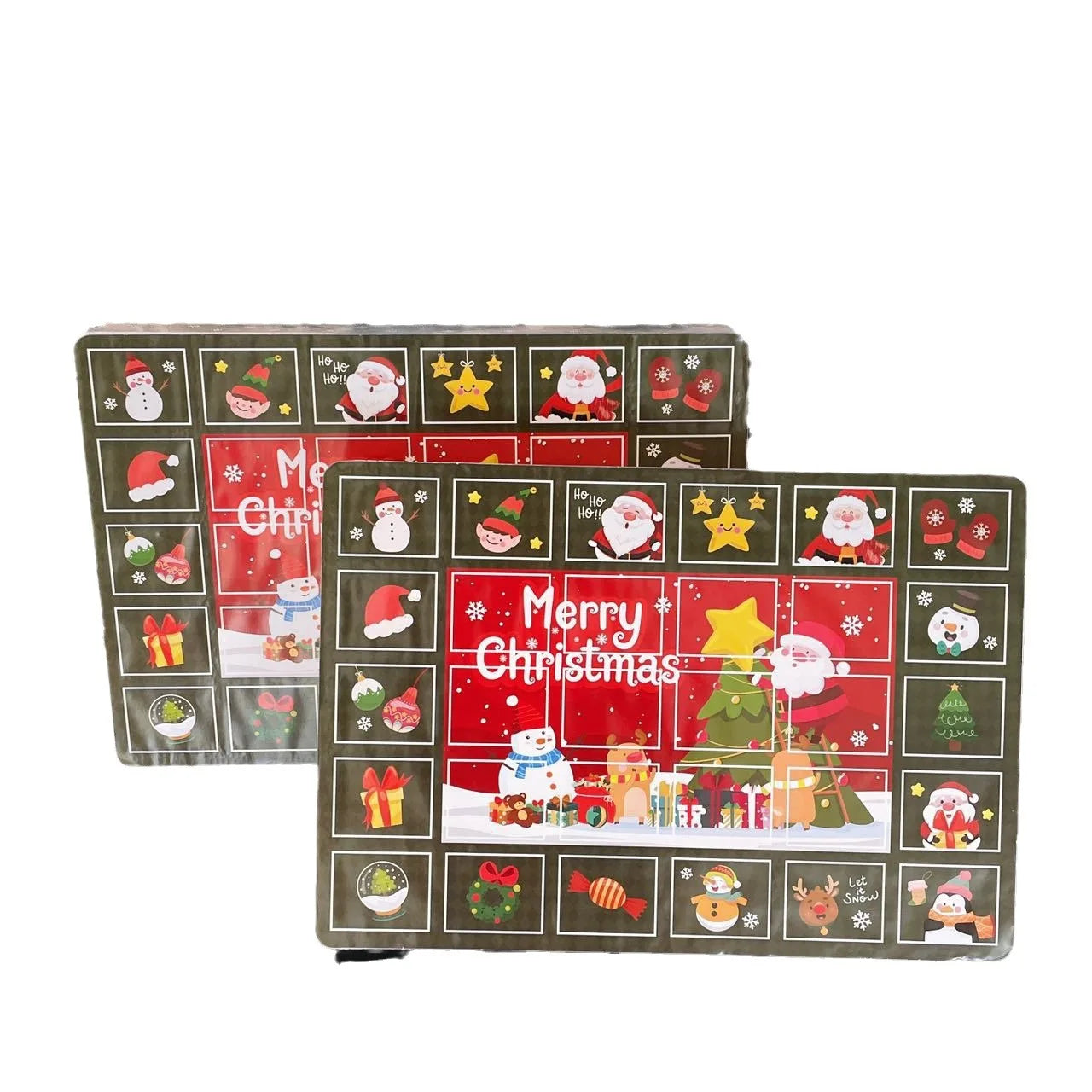 2024 Christmas Themed PVC Material Toy Scratch Blind Box Surprise Cute Doll Poke Gift with Custom Logo for Kids Playing Fun
