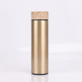 FX Factory 500ml Stainless Steel Thermos Bottle Hot Sale Water Flask with Wooden Lids and Filter Infuser