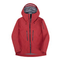 Men's 3-Layer Lined Hard Shell Windbreaker Jacket Zipper Closure Outdoor Rainproof Breathable Sportswear for Climbing Skiing
