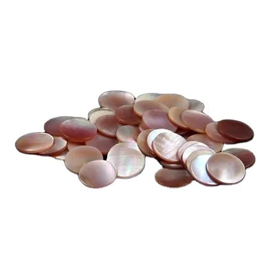 Natural Pink Shell Discs Round Pink Pearl Shell Slice