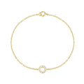 Fashion Jewelry 925 Sterling Silver Circle Bracelets Round Circle Diamond Zircon Gold Plated Bracelets for Women