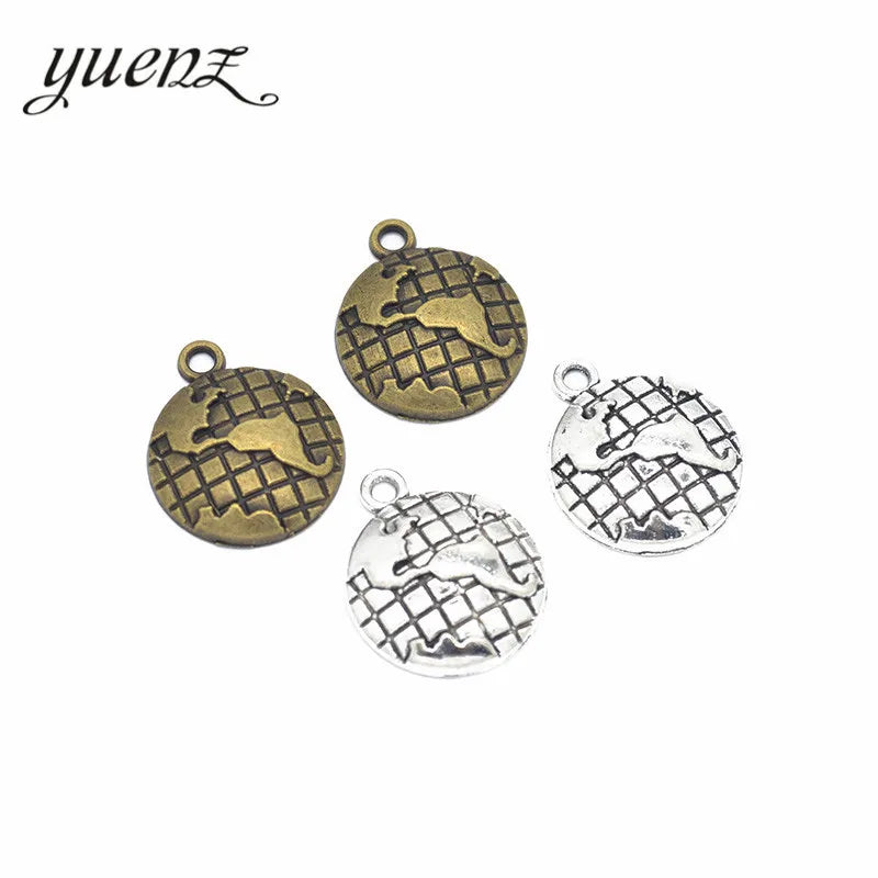 YuenZ Antique Silver Plated Planet Charm Pendants Jewelry Diy Jewelry Accessories Making DIY Findings L103