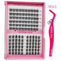 Wholesale Individual Lash Clusters Eyelash Extention 5D Fluffy Faux Mink Diy Lash Extension Kit Pre-cut Segment Cluster Lashes