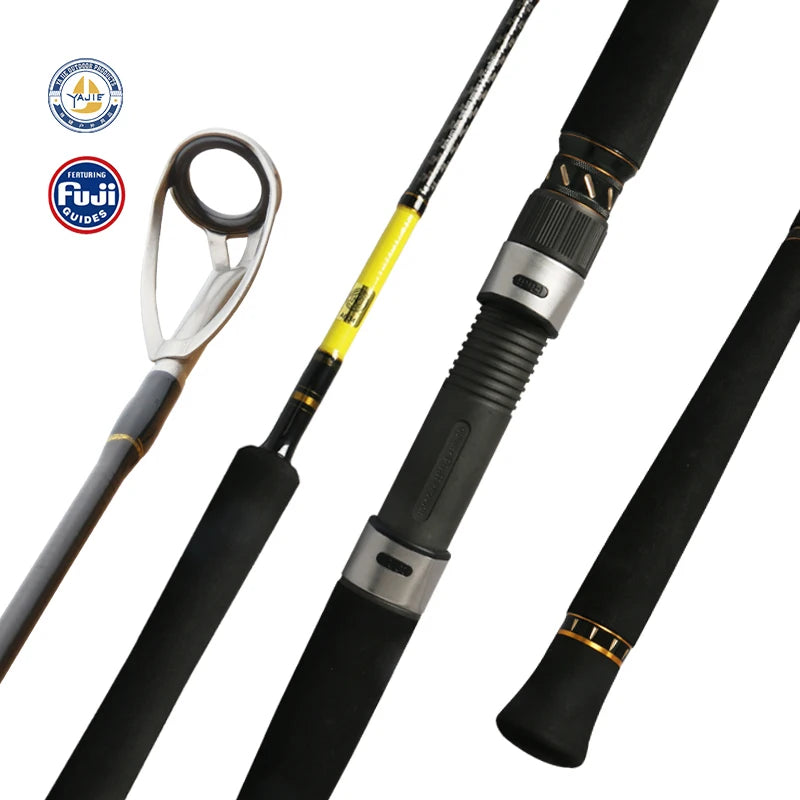 FUJI Guide Ring 1.675m 1Section Fuji Fishing Rods Saltwater Carbon Fiber Boat Spinning Slow Jigging Rod Saltwater